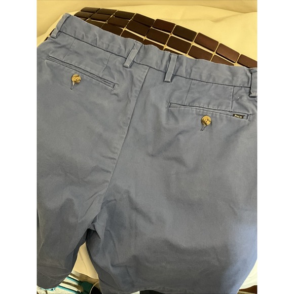POLO RALPH‎ LAUREN Classic Fit Side Pocket Zipper Button Cotton Shorts Men 32 - Picture 6 of 7